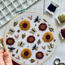 Sunflower Embroidery Kit - Fabric Bash