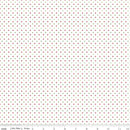 Swiss Dot On - Quilting Fabric - White Christmas - Fabric Bash