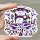 Tattoo Machine Quilter Sticker - Fabric Bash