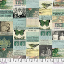 Teal Collage - Teal || Tim Holtz Palette Teal - Fabric Bash