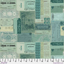 Teal Ephemera - Teal || Tim Holtz Palette Teal - Fabric Bash
