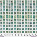 Teal Stamps - Teal || Tim Holtz Palette Teal - Fabric Bash
