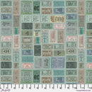 Teal Tickets - Teal || Tim Holtz Palette Teal - Fabric Bash