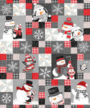 The Cool Club Cheater Cloth Charcoal | 100% Cotton Flannel - Fabric Bash