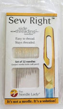 The Needle Lady's Side Threading Needles 12pc - Fabric Bash