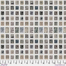 Tim Holtz Charcoal -Quilting Cotton Fabric- Stamps - Fabric Bash