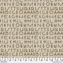 Tim Holtz Charcoal -Quilting Cotton Fabric- Typography - Fabric Bash