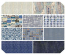Tim Holtz Palette Indigo - Fat Quarter Bundle - Fabric Bash