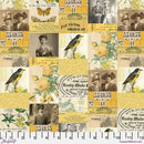 Tim Holtz Palette Yellow - Yellow Collage - Fabric Bash