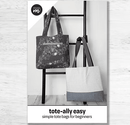 Tote-ally Easy Tote - Paper Pattern - Fabric Bash