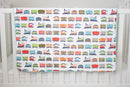 Trainyard Cream Minky Blanket - 32x36 - Fabric Bash
