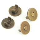 TWO 3/4" THIN EXTRA STRONG MAGNETIC SNAPS Antique - Fabric Bash