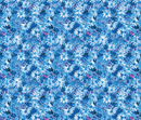 Wanderlust Daisies Quilting Cuddle -Quilting Cotton Fabric- Blue - Fabric Bash