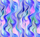 Wanderlust Rainbow Quilting Cuddle - Quilting Cotton Fabric-Blue - Fabric Bash