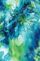 Watercolor Wonder 108 Green/Blue - Fabric Bash