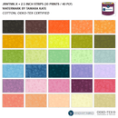 Watermark - 2.5" Strips Multi Color - Fabric Bash