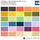 Watermark - 5" Squares Multi Color - Fabric Bash