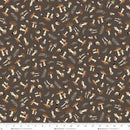 Whimsical Woods | Acorn & Forest | Brown - Fabric Bash