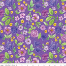 Wideback Designer Plum Petals Violet - Fabric Bash