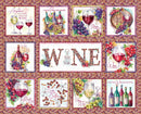 Wine O'Clock 36IN PANEL - Fabric Bash
