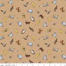 Winnie the Pooh - Characters Brown - Fabric Bash