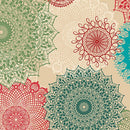 Winter Haven -Quilting Cotton Fabric- Dancing Doilies- Multi - Fabric Bash