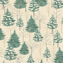 Winter Haven -Quilting Cotton Fabric- Forest Symphony- Natural/Pine - Fabric Bash
