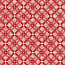 Winter Haven -Quilting Cotton Fabric- Winter Tartan- Red - Fabric Bash