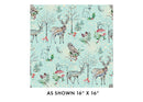 Winter Haven Quilting Cotton Fabric- Winter's Tale Light- Turquoise - Fabric Bash