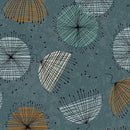 WISPS ON THE WIND- QUILTING FABRIC - CONTEMPO FLOWERS - TEAL - Fabric Bash