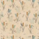 WISPS ON THE WIND- QUILTING FABRIC - COTTONTAILS - CREAM - Fabric Bash