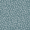 WISPS ON THE WIND- QUILTING FABRIC - TINY CIRCLES - DARK TEAL - Fabric Bash