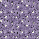 Witch's Tale -Quilting Cotton Fabric- Digital Bats- Lilac - Fabric Bash