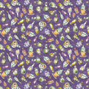 Witch's Tale -Quilting Cotton Fabric- Digital Potions- Lilac - Fabric Bash