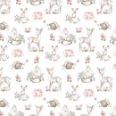 Woodland Cuddle Crew | White | Sweet Woodland - Fabric Bash