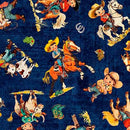 Yippie Ki Yay - Cowboy/Cowgirl Toss - Navy - Fabric Bash