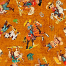 Yippie Ki Yay - Cowboy/Cowgirl Toss - Pumpkin - Fabric Bash