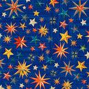 Yippie Ki Yay - Stars - Royal - Fabric Bash