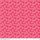 Zinnias - Tossed Flowers Pink - Fabric Bash