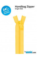 24" Single Slide Zipper - Dandelion - Fabric Bash