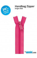 24" Single Slide Zipper - Lipstick - Fabric Bash