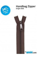 24" Single Slide Zipper - Sable - Fabric Bash