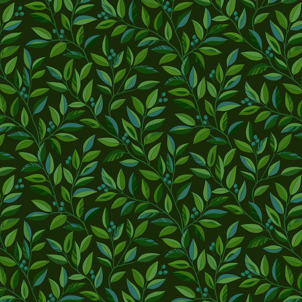 Henry Glass Green Serpentine Vine 118 Inch Quilt Back 2935W-66