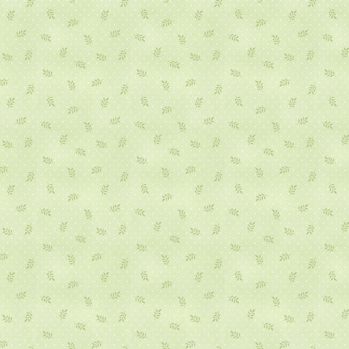 Dots and Leaves 2973-66- Green || Dorothy Jean's Flower Garden