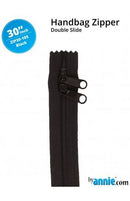 30" Double Slide Zipper - Black - Fabric Bash
