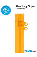 30" Double Slide Zipper - Buttercup - Fabric Bash