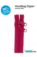 30" Double Slide Zipper - Crazy Plum - Fabric Bash
