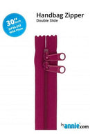 30" Double Slide Zipper - Wild Plum - Fabric Bash
