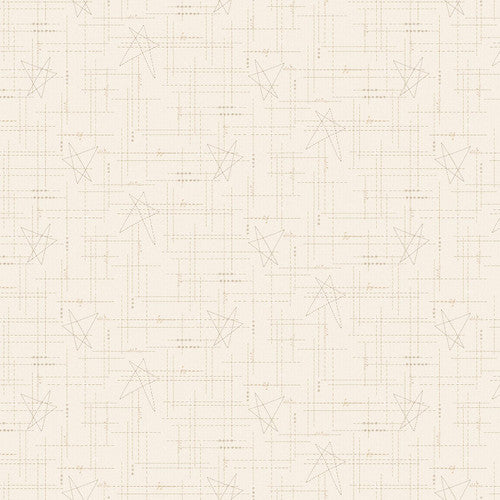 Stitched Star Texture 3071-30 White Wash || Linen Closet 3