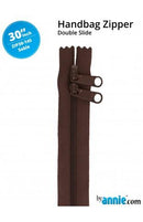 30" Double Slide Zipper - Sable